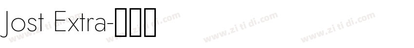 Jost Extra字体转换